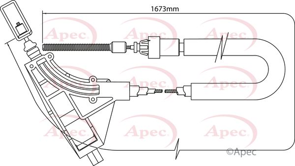 APEC Cable Pull, parking brake CAB1351