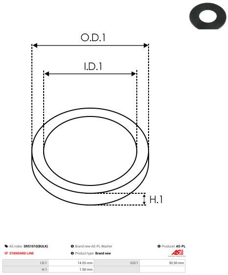 Remondikomplekt, generaator, AS-PL SRS1010(BULK)