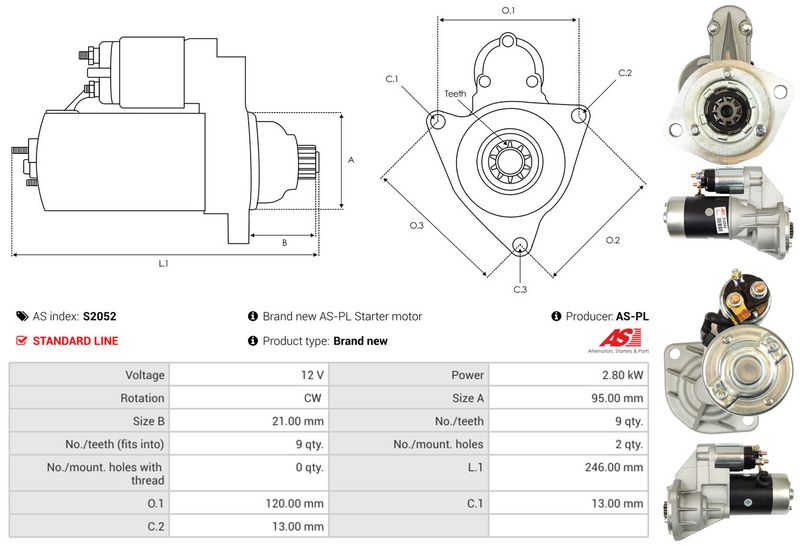 AS-PL S2052 Starter