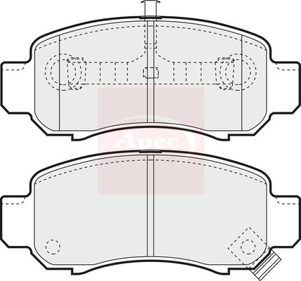 APEC Brake Pad Set, disc brake PAD1280