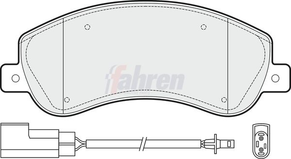 Fahren Brake Pad Set, disc brake FBP3093
