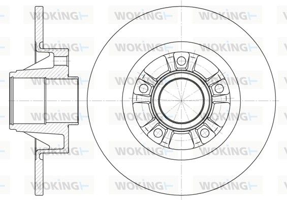Гальмівний диск, Woking D6733.00