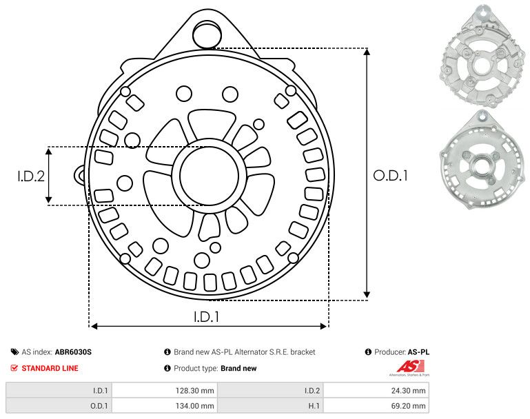 Kaitsekate, generaator, AS-PL ABR6030S