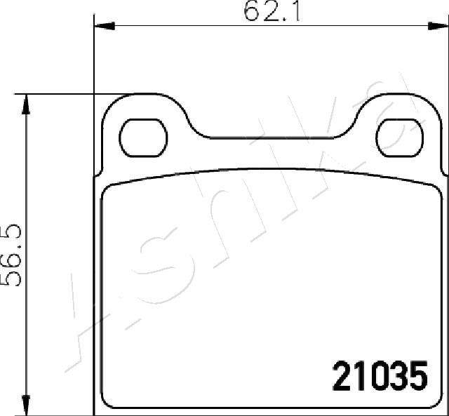 ASHIKA 50-00-0330 Brake Pad Set, disc brake