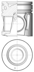 Product Image - Zuiger - 41220600 - KOLBENSCHMIDT