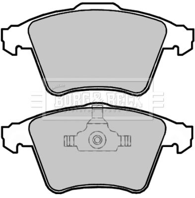 Комплект гальмівних накладок, дискове гальмо, Borg & Beck BBP2108