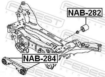 FEBEST NAB-284 Mounting, differential