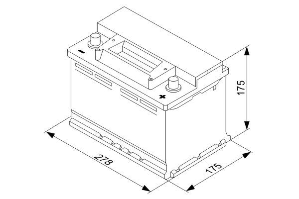 BOSCH 0 092 S30 070 Starter Battery