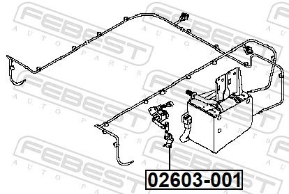 FEBEST 02603-001 Sensor, headlight levelling