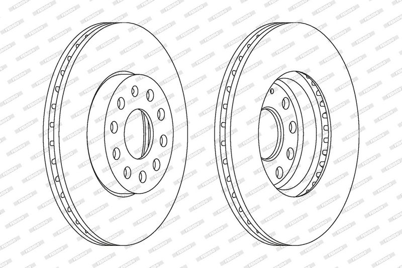 FERODO Disque de frein DDF1218
