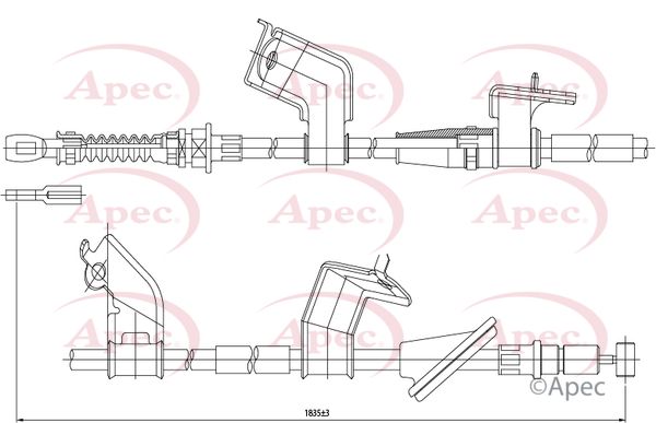 APEC Cable Pull, parking brake CAB1148