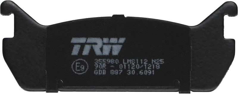 Piduriklotsi komplekt, ketaspidur, TRW GDB887