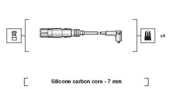 Комплект проводів високої напруги, Magneti Marelli 941318111164