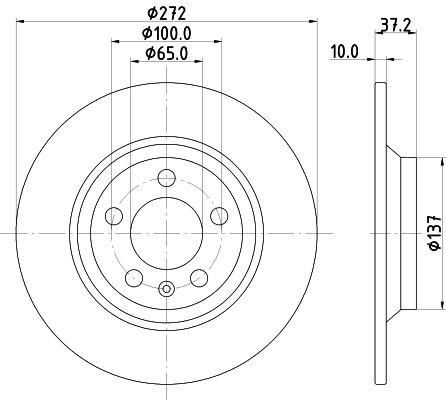 Гальмівний диск, Hella Pagid 8DD355132-701