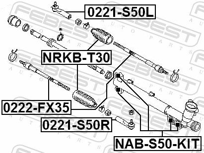 FEBEST 0222-FX35 Inner Tie Rod