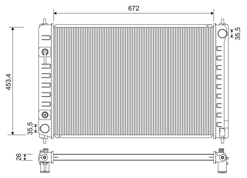 VALEO Radiateur 701195