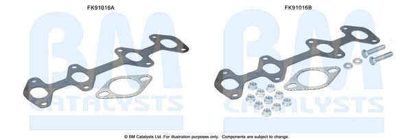 BM CATALYSTS szerelőkészlet, katalizátor FK91016