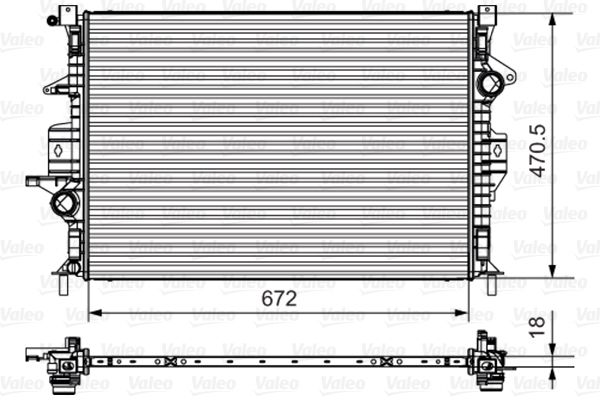 VALEO Radiateur 735550