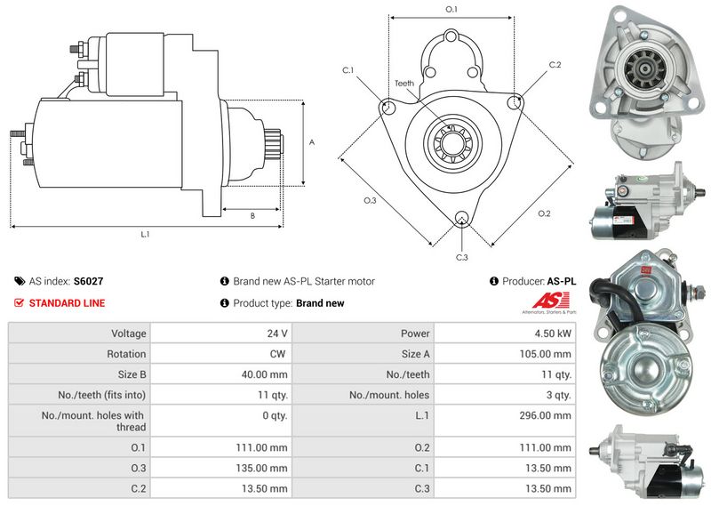 AS-PL S6027 Starter