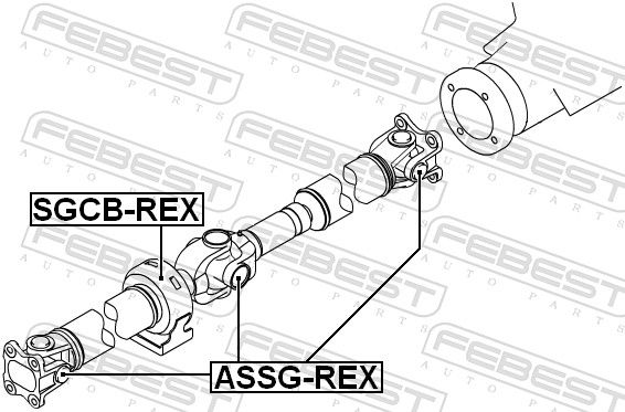 FEBEST ASSG-REX Joint, propshaft