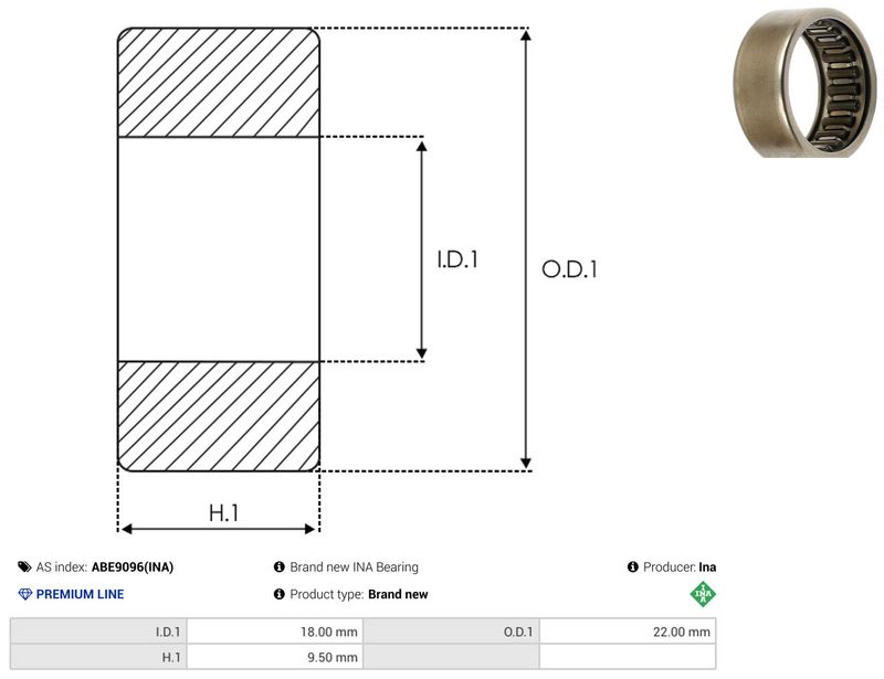 AS-PL ABE9096(INA) Bearing