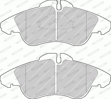 FERODO FVR1038 Brake Pad Set, disc brake