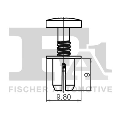 FA1 21-30001.5 Clip, trim/protection strip