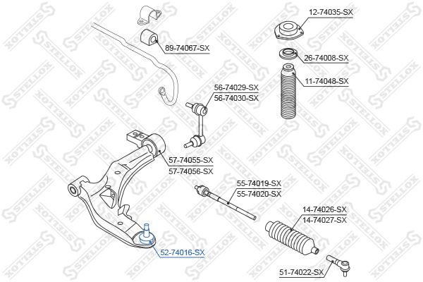 STELLOX 52-74016-SX Ball Joint