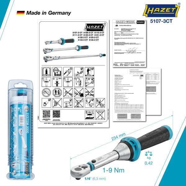 HAZET 5107-3CT Torque Wrench