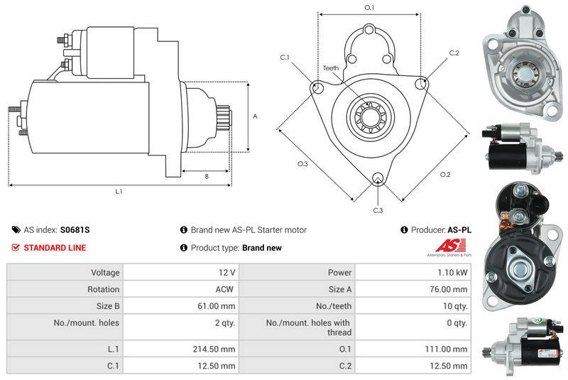 AS-PL S0681S Starter