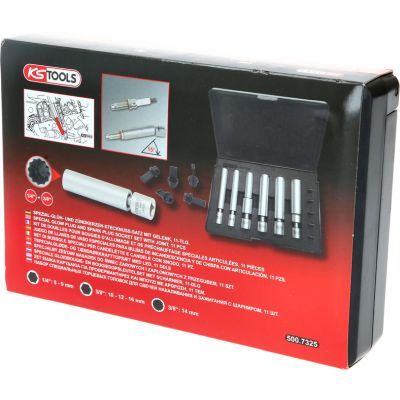 Padrunvõtmete komplekt, süüteküünal, KS TOOLS 500.7325