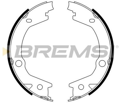 Комплект гальмівних колодок, стоянкове гальмо, Bremsi GF0765