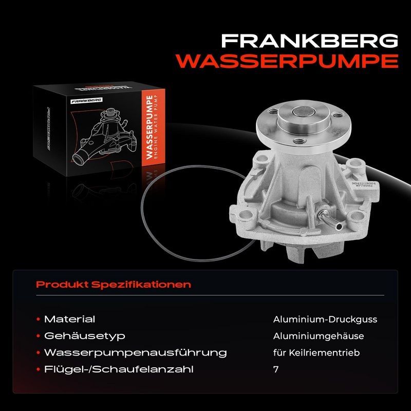 Frankberg 5481FB0024031 Water Pump, engine cooling