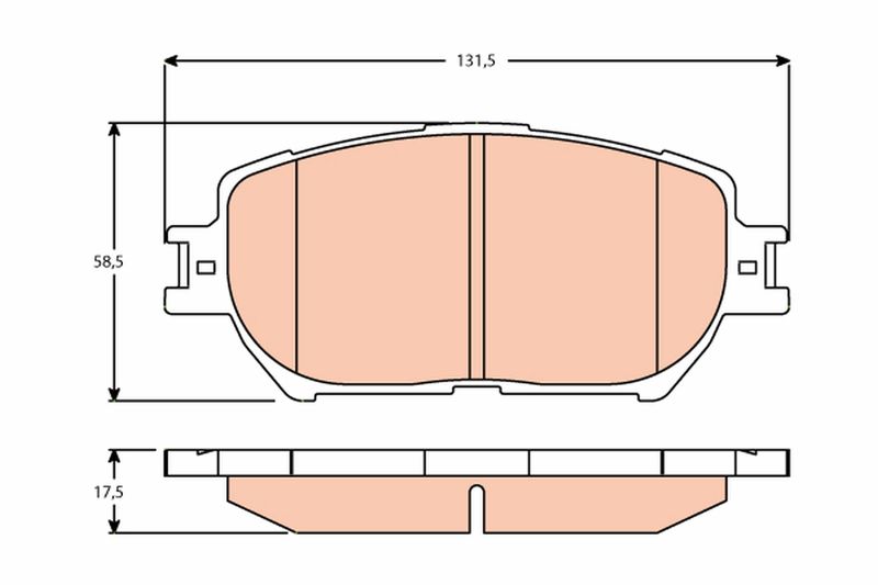 Комплект гальмівних колодок на Camry