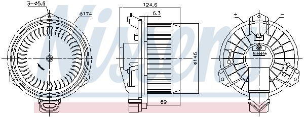 Компресор салону, Nissens 87724