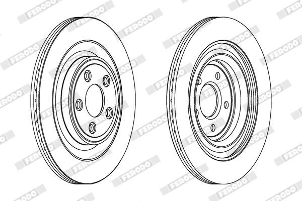 FERODO Disque de frein DDF1703