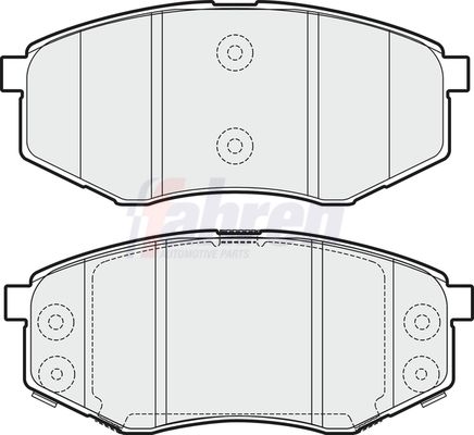 Fahren Brake Pad Set, disc brake FBP3701
