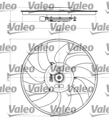 VALEO ventilátor, motorhűtés 696349