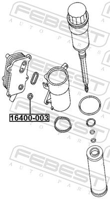 FEBEST 16400-003 Gasket, oil cooler