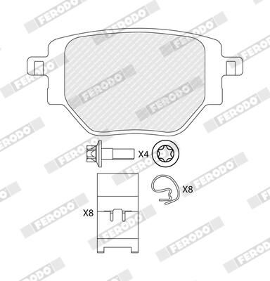 FERODO FDB5196 Brake Pad Set, disc brake