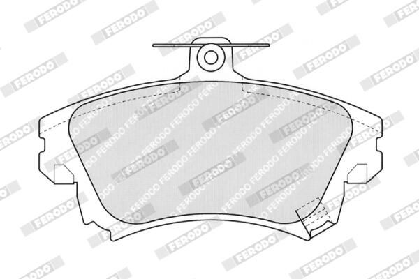 FERODO FDB1384 Brake Pad Set, disc brake