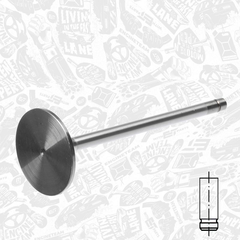 Product Image - Inlaatklep - VI0184 - ET ENGINETEAM