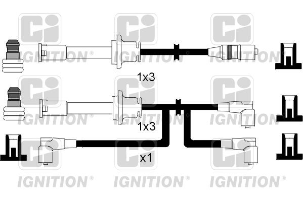 QUINTON HAZELL gyújtókábelkészlet XC548