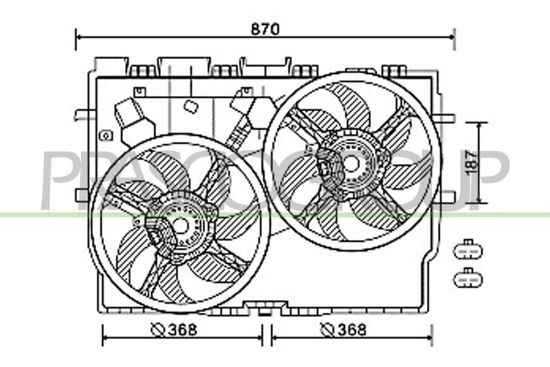 PRASCO ventilátor, motorhűtés FT930F001