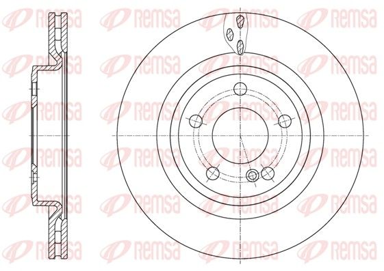 Гальмівний диск, Remsa 61633.10