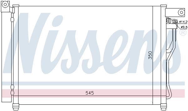 NISSENS 94895 Condenser, air conditioning