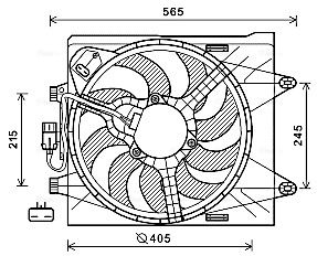 AVA QUALITY COOLING ventilátor, motorhűtés FT7605