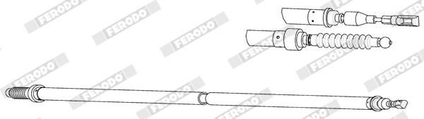Cable de accionamiento, freno de estacionamiento