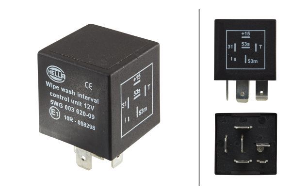 Hella 5WG 003 620-091 Relay, wipe-/wash interval