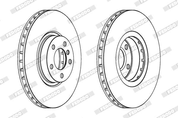 FERODO DDF1713C-1 Brake Disc